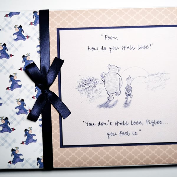 Classic Winnie the pooh Eeyoure baby shower, birthday guest book