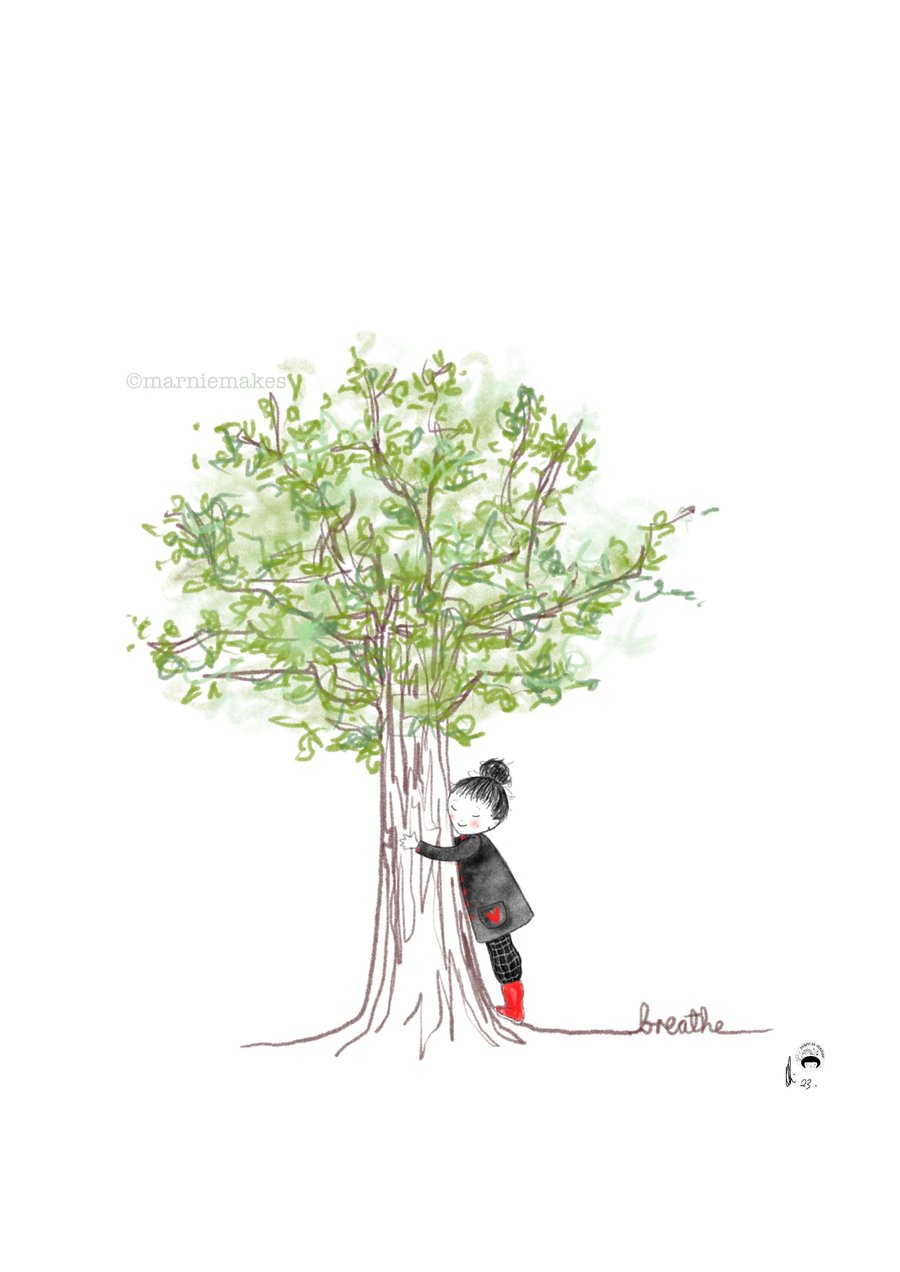 Breathe - A4 Giclee Print