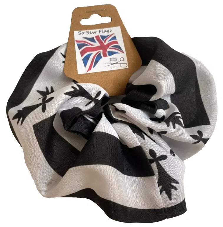 Brittany Breton France Flag Hair Scrunchie Scrunchies Accessory Band Elastic