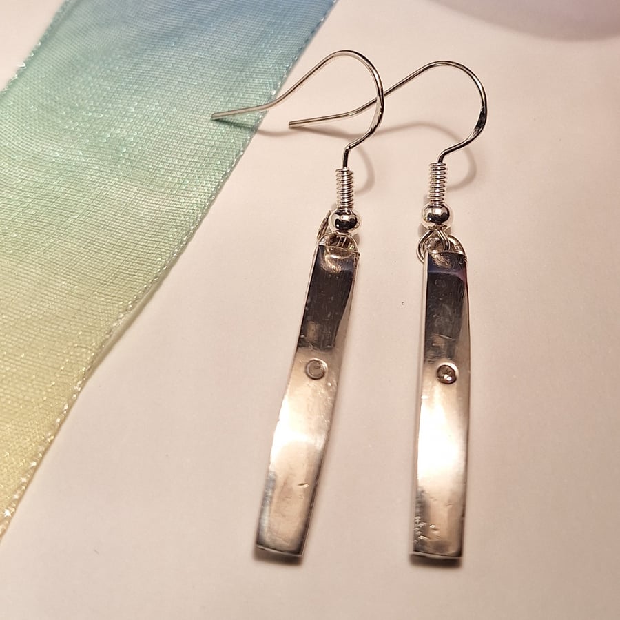 Silver Curve Earrings