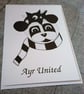 A6 Panda & Ayr United Greeting Card - Image 2