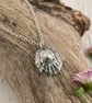 Silver Limpet Shell Necklace – Oxidised Fine Silver Pendant - Image 3