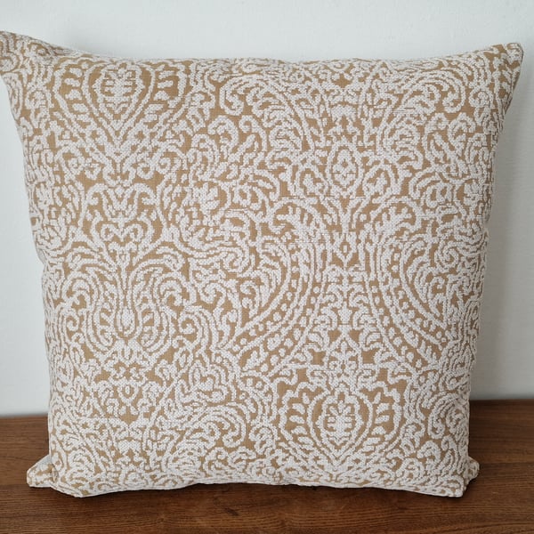 Handmade woven jacquard damask cushion cover