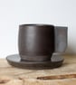 Espresso Cup and Saucer - Chocolate Black - Image 5
