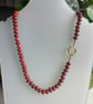 Red Jasper Hand Knotted Beaded Gemstone Necklace - Image 6