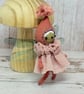 Pink Fairy Miniature Art Doll Hanger Ilse - Image 7