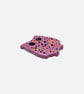 Pink Owl Teaspoon Rest, Colourful Handmade Clay Spoon Holder - Image 3