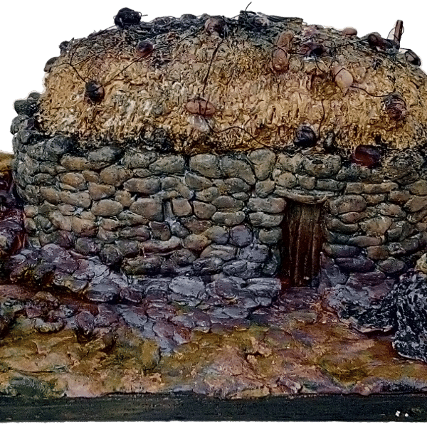 Blackhouse Diorama with Removable Roof 