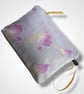 Lilac Magnolias Linen Makeup Bag - Image 6