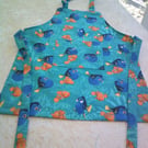 Clown Fish and Angel Fish on Turquoise Background Child's Apron