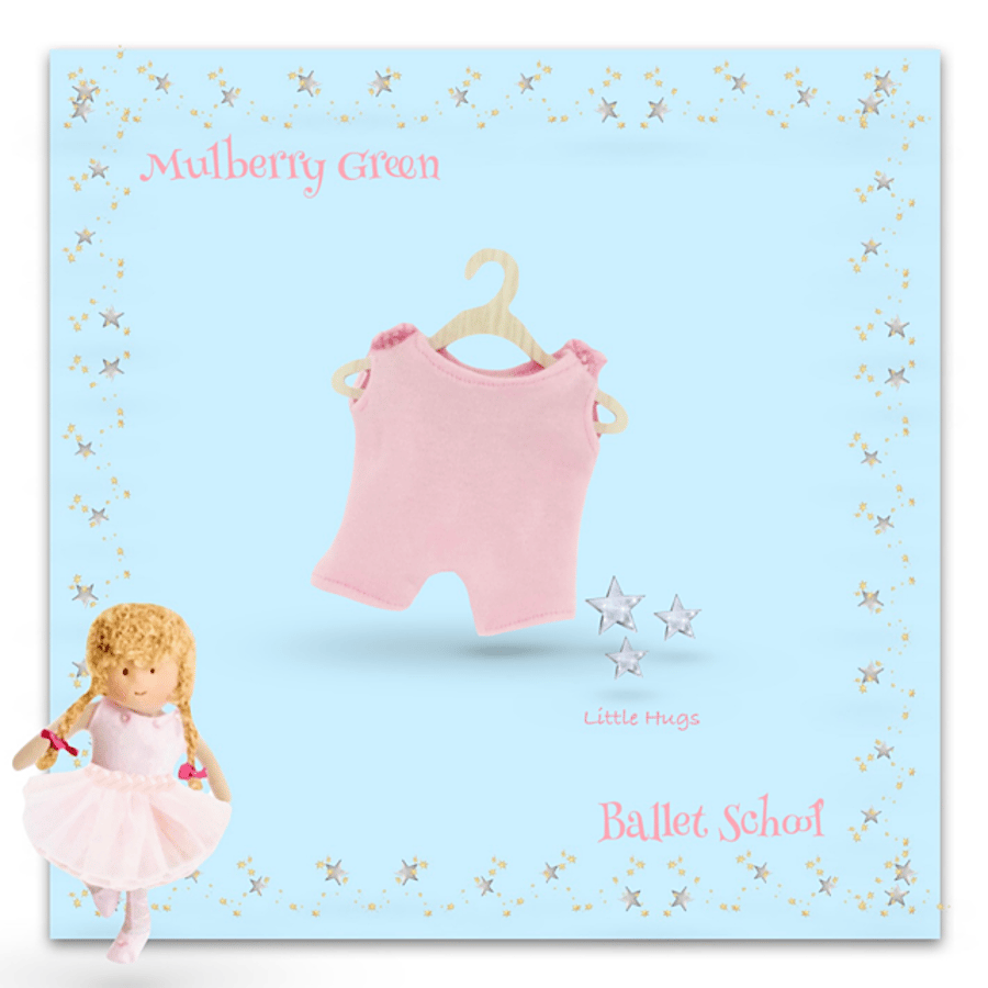 Reserved for Kat Pale Pink Leotard to fit the Little Hugs Dolls