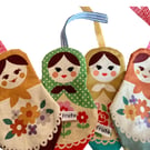 Russian doll lavender bag, home decor, organic lavender flowers.  