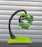 Emerald Arc Bonsai Sculpture – Handmade Aluminium Wire Art (30cm Tall)