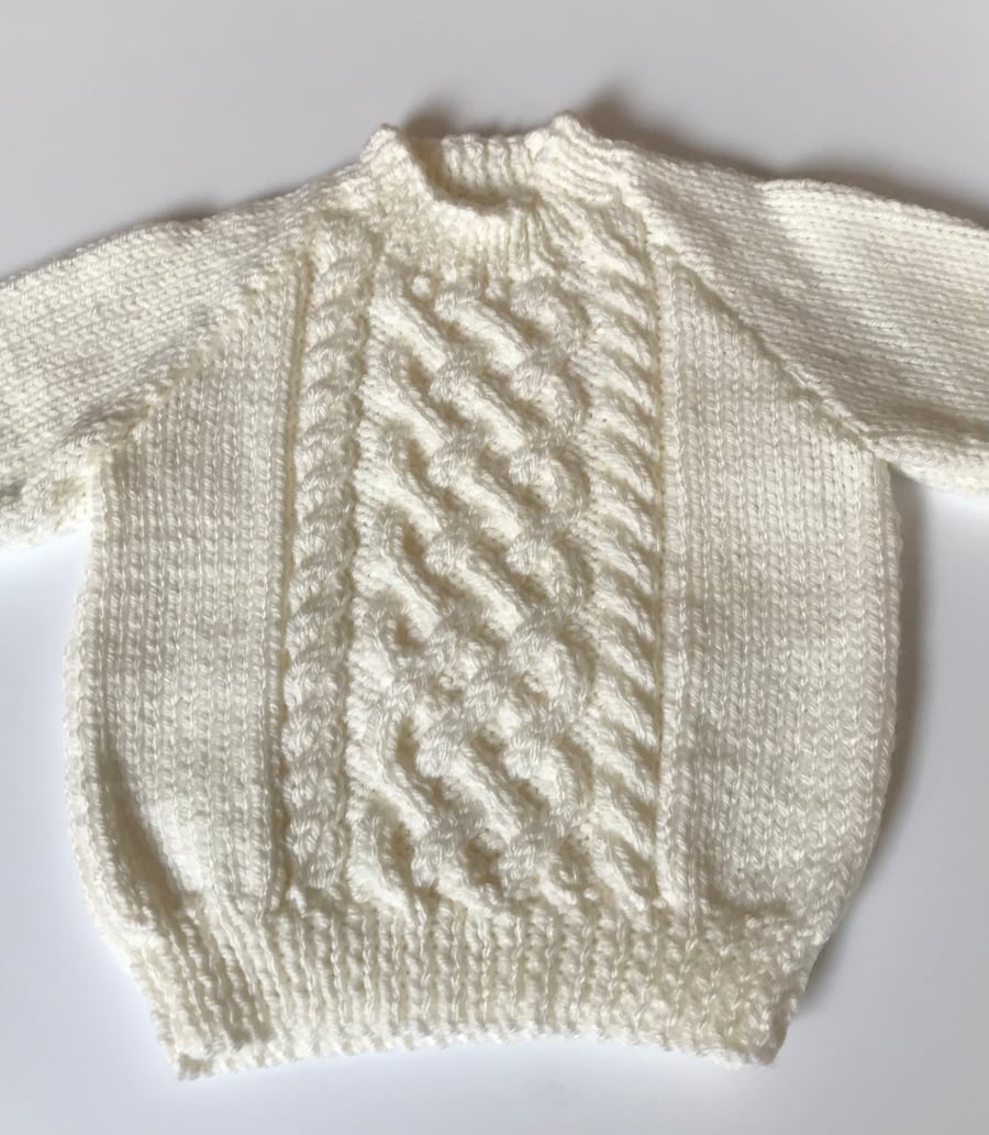 Perfectly imperfect baby chunky knit jumper