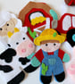 Make Your Own felt Farmyard Garland Kit. Sewing pattern. - Image 6