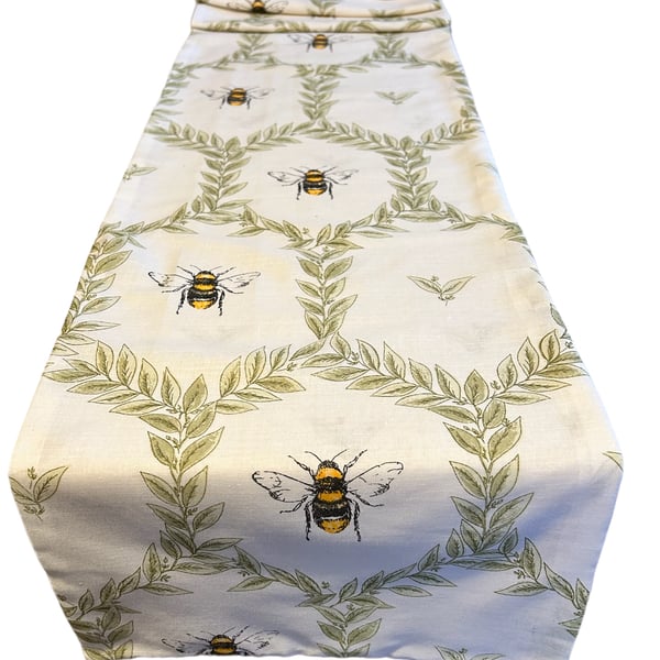 Bee Print Animal, Table Runner,  1.95m x 30cm Last One