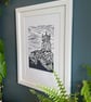 St Helen's Church, Limited Edition Lino Print in Black (A4) - Image 4