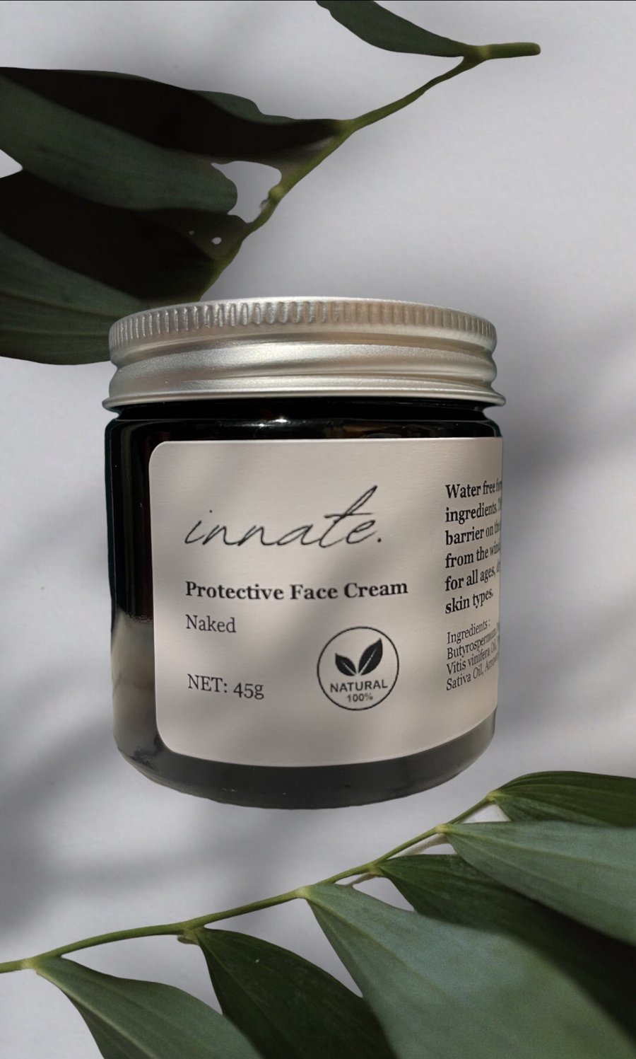 NAKED Protective Face Cream 45g of pure skin food in a jar 