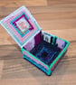 Small tray for small desk items - punk theme with lid - Image 1