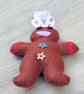 Festive Felt Gingerbread Man Hanging Christmas Tree Decoration - Image 7