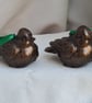 Gorgeous  Pair Bronze Birds - Hanging Decorations - Image 1