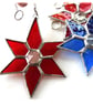 Colourful Crystal Star 6-point Suncatcher Stained Glass Colour choice - Image 4