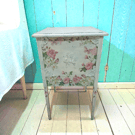 Shabby Chic White Floral Cabinet