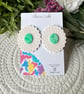 Statement Deco Flower Studs - Image 1