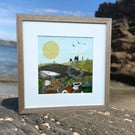 An Original Mixed Media Landscape Painting - Inspired By Cornwall