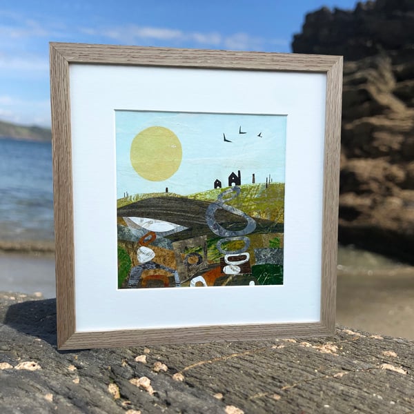 An Original Mixed Media Landscape Painting - Inspired By Cornwall