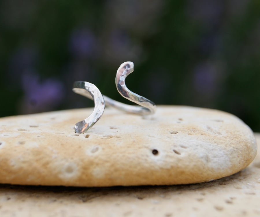 Midi Ring or Toe Ring handmade Sterling Silver