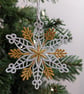 Machine Embroidery Snowflake Ornament: Lacey Christmas Decor - Image 7
