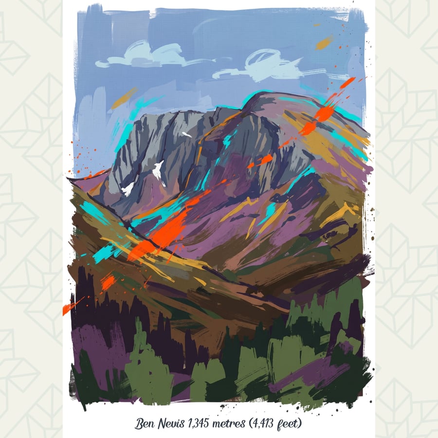 Ben Nevis Art Print – A3 Unframed