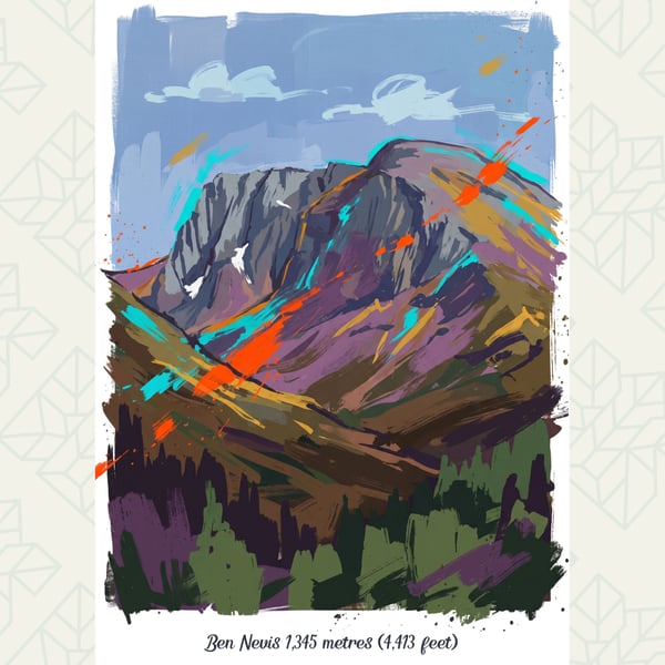 Ben Nevis Art Print – A4 Unframed