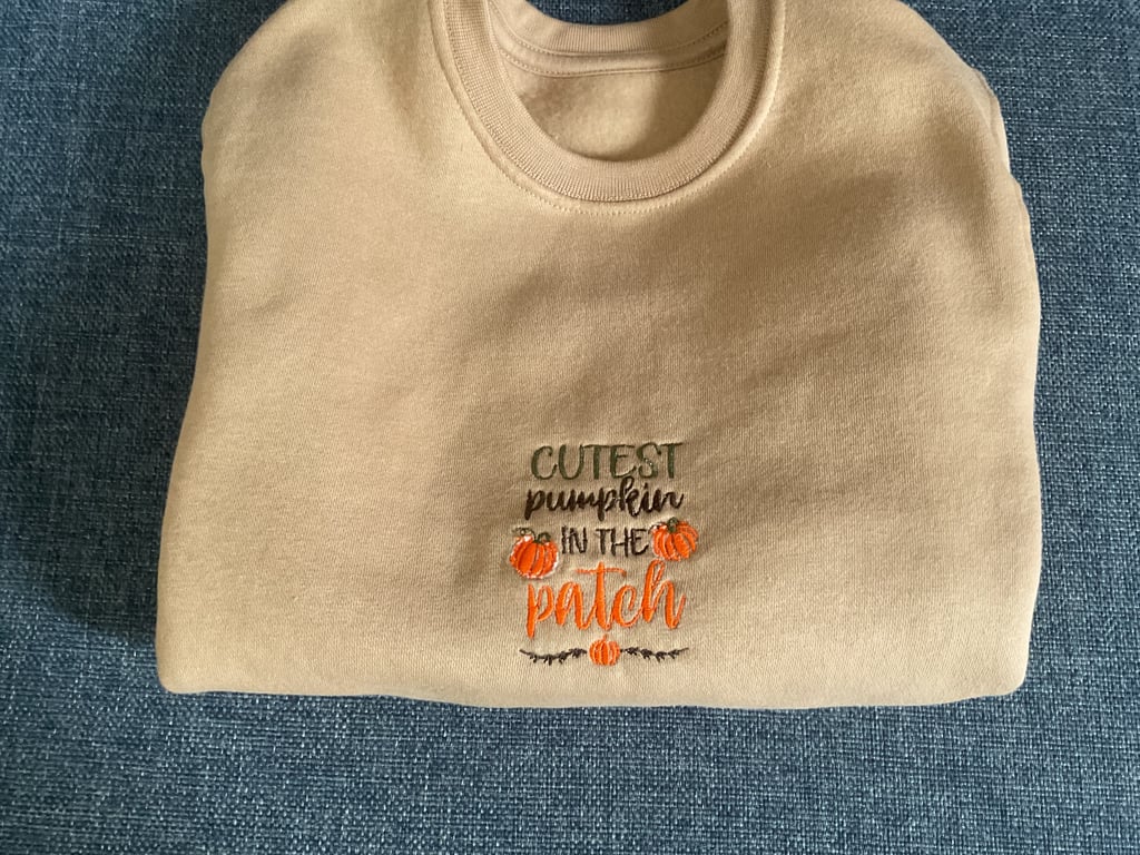 Embroidered Children’s Halloween Sweatshirt age 4-5 slight seconds