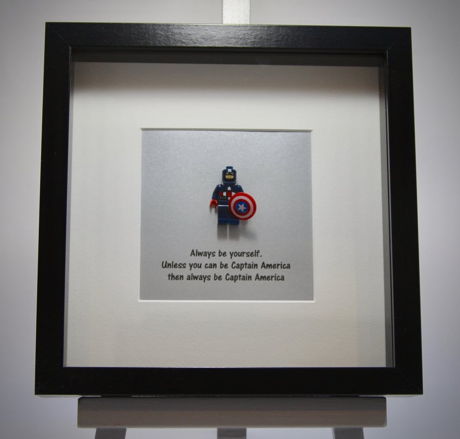  Captain America  - Always be yourself mini Figure frame