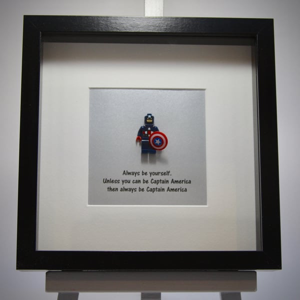  Captain America  - Always be yourself mini Figure frame