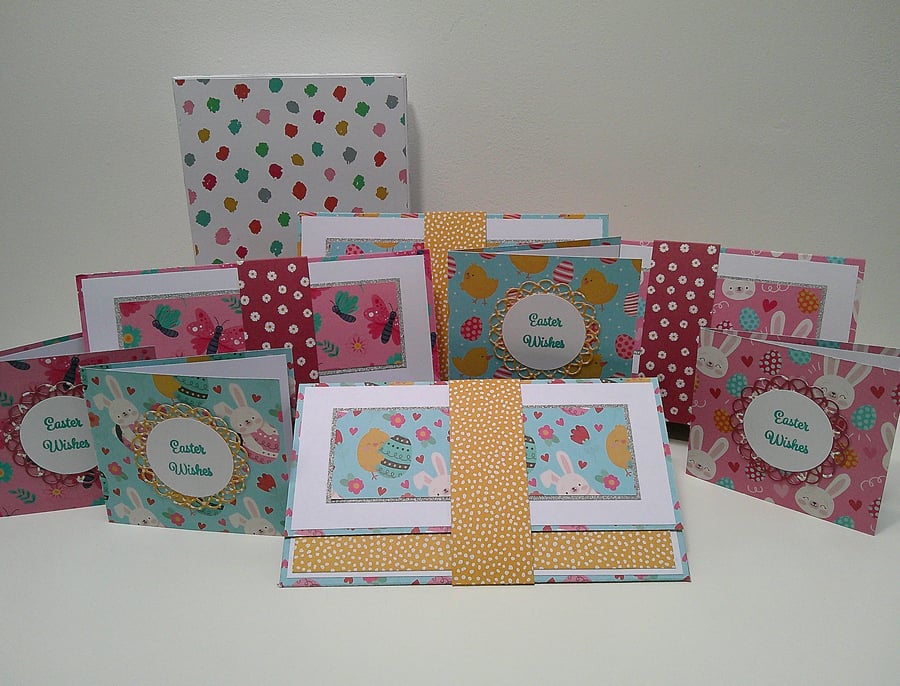 Easter Money Wallets & Matching Cards -Set of 4 Boxed Gift Card or Money Holders