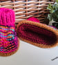 SALE Designer Baby Girl's Hand Knitted Booties 3-6 months size  - Image 2