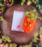 Felt Carrot Pocket Hug and card,pocket buddy,comfort pocket pal. - Image 2
