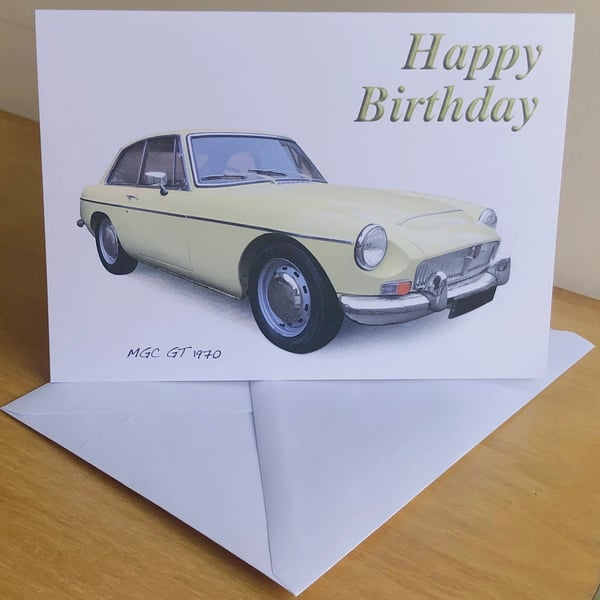 MGC GT 1970 - Birthday, Anniversary, Retirement or Plain Card