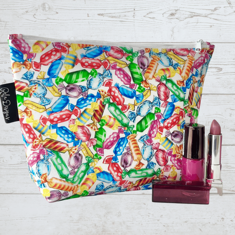 Makeup bags colourful sweet print 