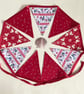 Large bunting with robins - glows in the dark - reversible  - Image 1