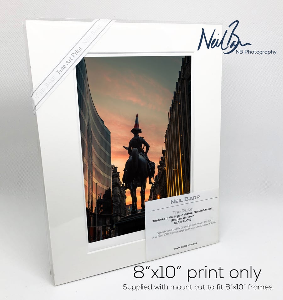 The Duke Glasgow Queen Street Scotland - A5 (8"x 10") Unframed Print