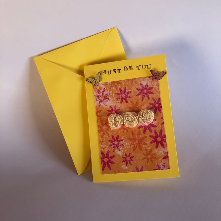Cheerful and sunny JUST BE YOU card