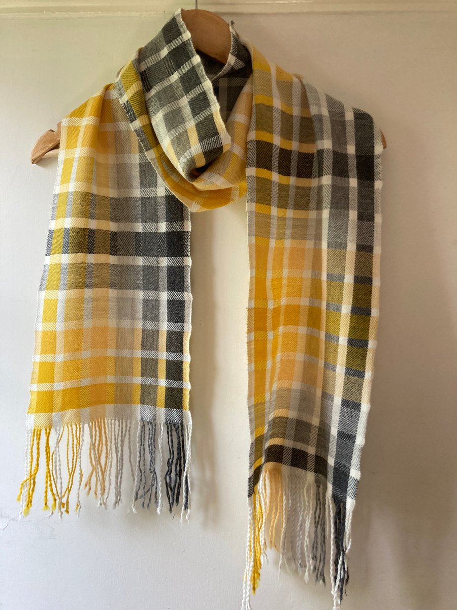 Lichen Colour Chart Handwoven Merino Lambswool Scarf