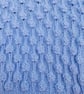 Hand Knitted Baby Cardigan, Hooded, Light Blue, Bobble Pattern, Infant Sweater  - Image 6