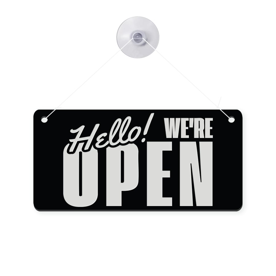 Open & Closed Hanging Shop Sign - Vintage: Business Essentials, Shop Door Sign 