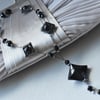 Black Agate & Hematite Beaded Handmade Necklace