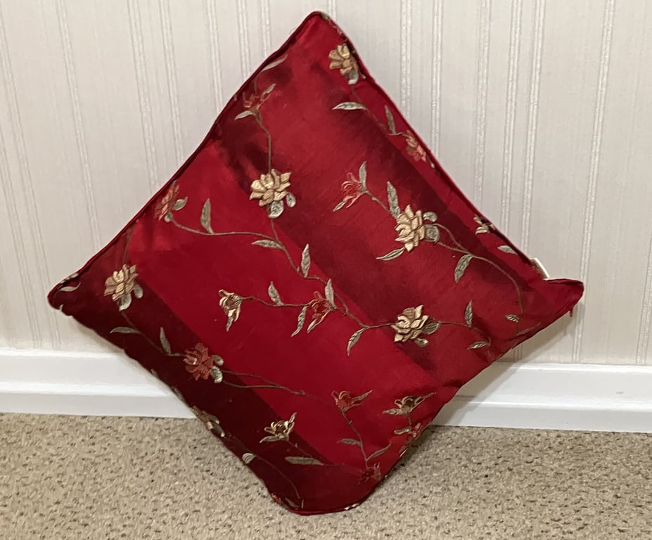 Luxury Red Cushions, Handmade in the UK